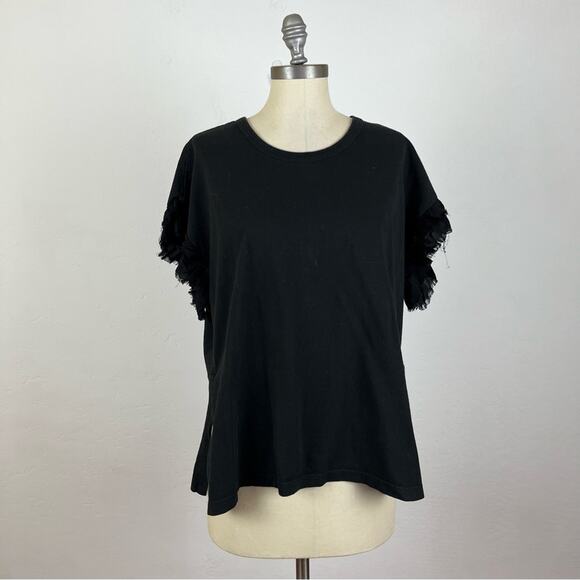 Current/Elliott The Recrafted Ruffle Top - Picture 2 of 9